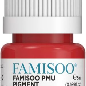 PMU Pigment for Lip 0.169fl.oz/5ml Professional Tattoo Ink for Long-Lasting Lips Color Microblading Ink Permanent Makeup Beauty Tattoo Supplies(T69-Rouge-Red)