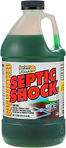 Instant Power Septic Shock – Septic Tank Treatment, Drain Cleaner Liquid Clog Remover for Septic System, 67.6 Oz