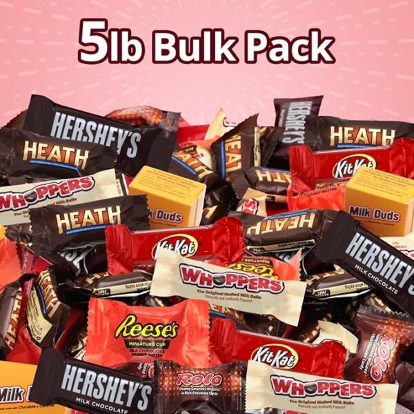 Chocolate Candy Variety Pack, 5lb Pack of Bulk Chocolate Candy Individually Wrapped, Great Chocolate Mix for Holiday Celebrations, Perfect Assorted Chocolate Candy Variety Pack for Parties and Gifts - Image 3