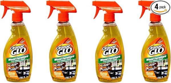 Orange Glo Wood Furniture 2-in-1 Clean & Polish Spray, 16 oz. (Pack of 4)
