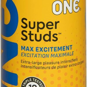 ONE Condoms Super Studs | Studded Condoms, Textured Condoms, Latex Condoms 12 Pack