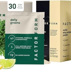 FACTOR FORM Whey Protein and Daily Greens Foundational Nutrition Starter Pack