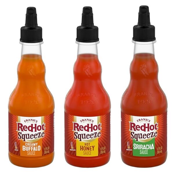 Frank's RedHot Squeeze Sauce Variety Pack, 36 fl oz