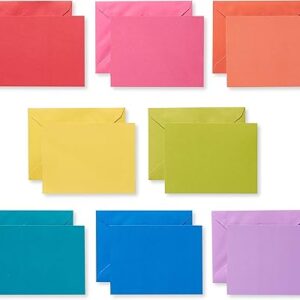 American Greetings Single Panel Blank Cards with Envelopes, Rainbow Colors (200-Count)