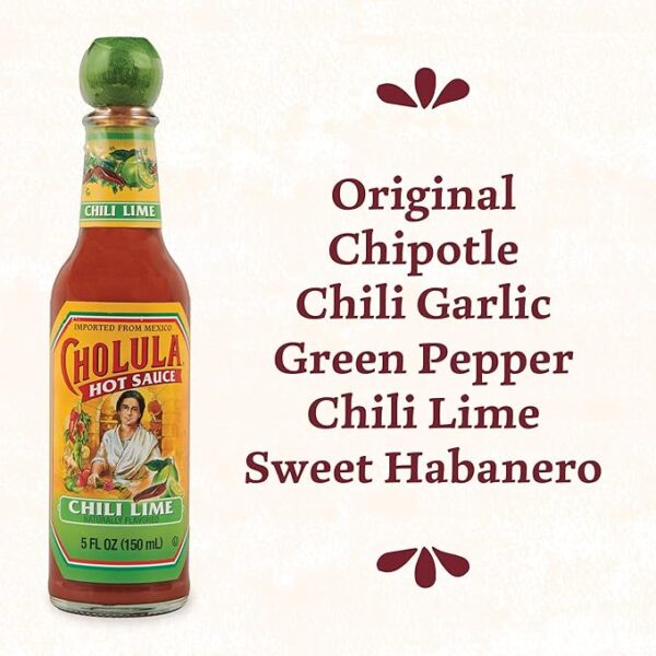 Cholula Hot Sauce Variety Pack, Product of Mexico, Gift Set Includes Six 5 Fl Oz Signature Cholula Hot Sauces for Eggs, Pizza, Mexican Dishes, and More, 30 fl oz - Image 2